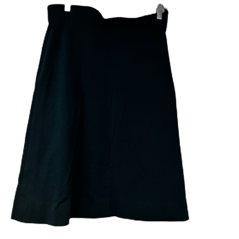 Pinto NWT womans L teal stretch aline midi skirt casual work fun business class